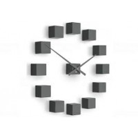 Dizajnové nástenné nalepovacie hodiny Future Time FT3000TT Cubic titanium